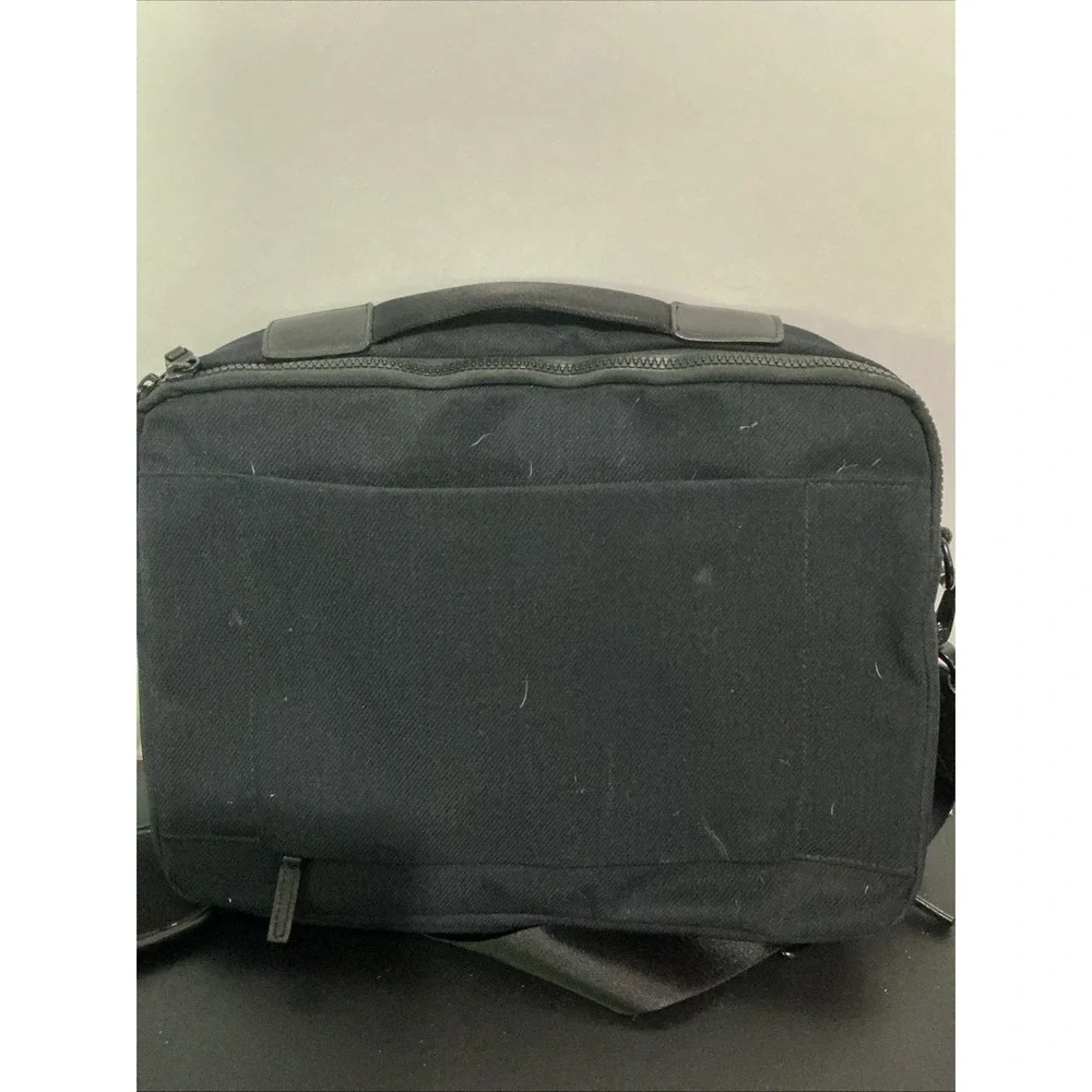 Timbuk2 Switch Laptop Messenger Bag Night Shadow Black Cortex Canvas Leather